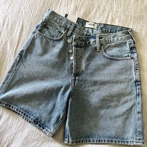 Agolde criss cross shorts